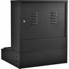 Global Industrial LCD Counter Top Security Computer Cabinet, Black, 24-1/2W x 22-1/2D x 29-1/2H 239114BK